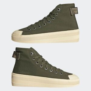 Adidas Parley Nizza Green Cream High-Top Sneakers Shoes